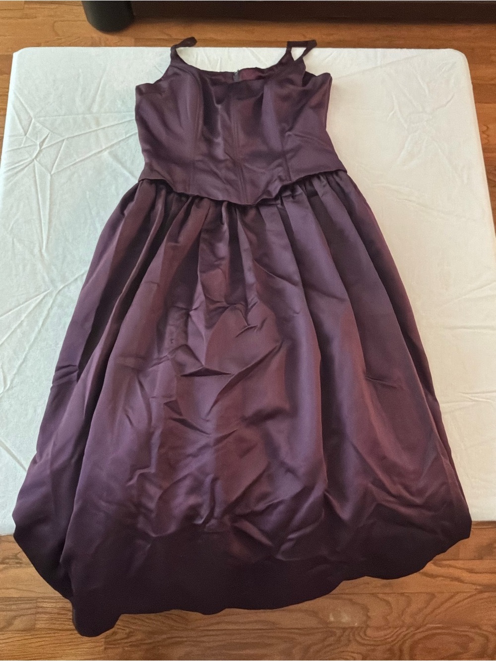 ******* Jessica McClintock purple Satin Formal Ball Gown b6 *******